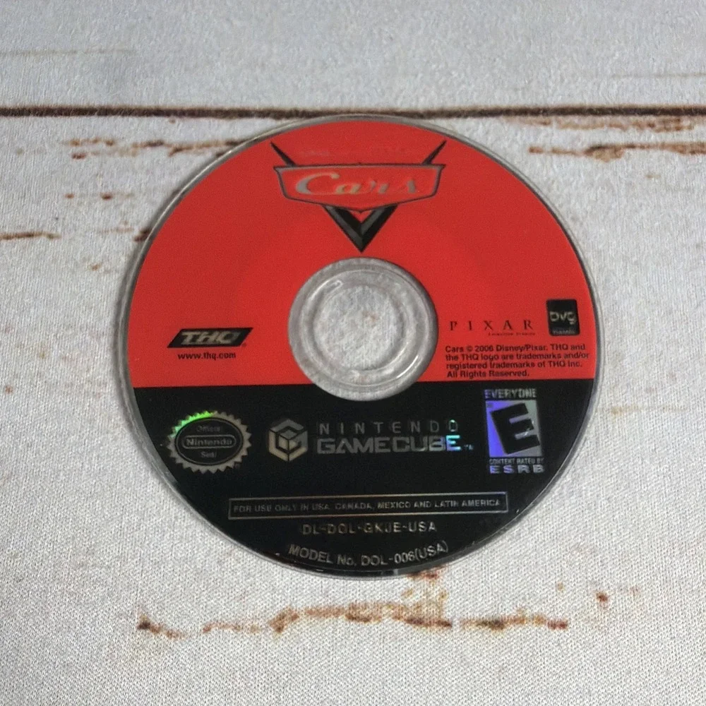 Disney Pixar Cars Nintendo GameCube Tested Disc Only